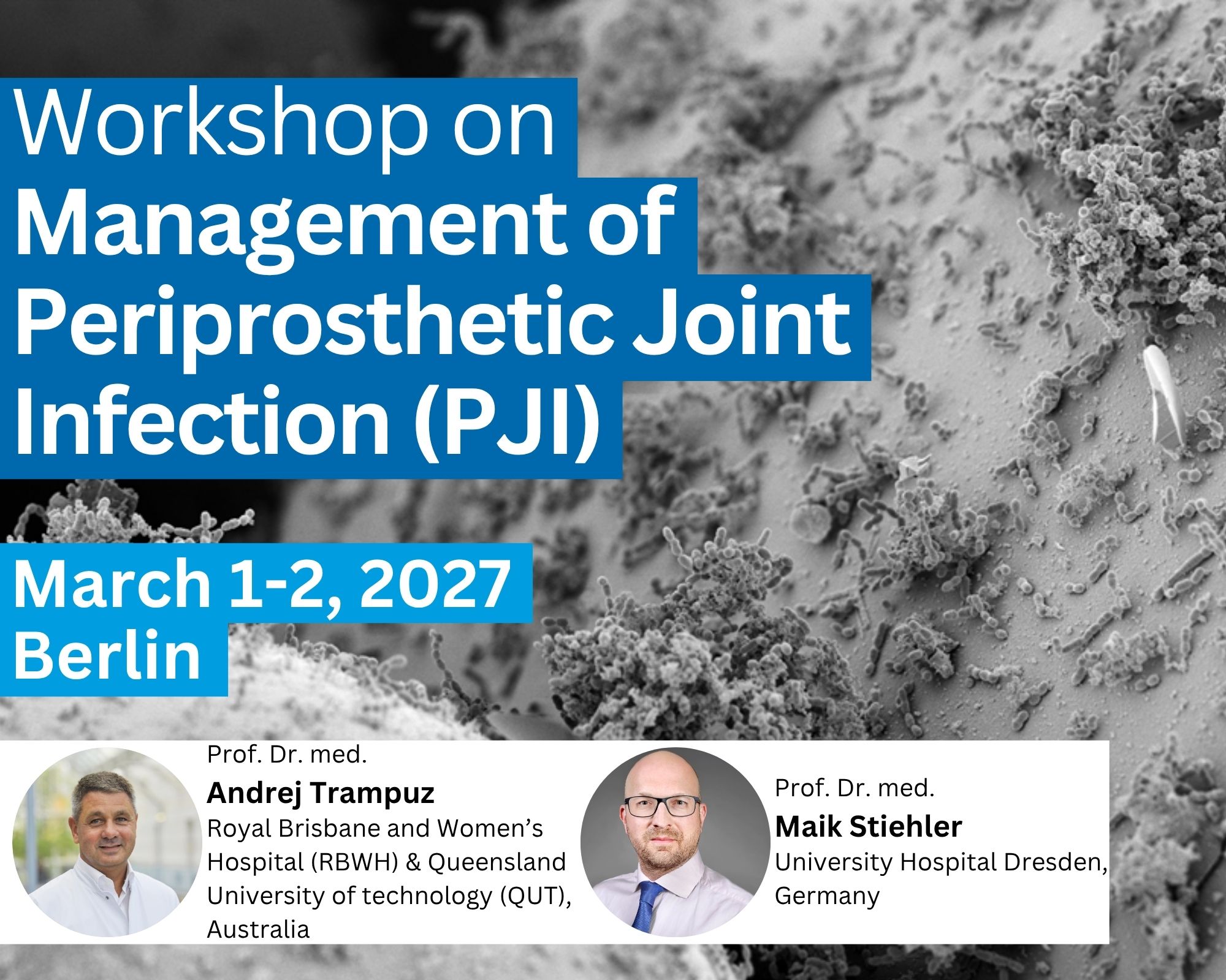Workshop on Management of Periprosthetic Joint Infection (PJI) (1Mar-2Mar2027)